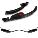 For 2004-2008 Mazda RX8 RX-8 MS-Style Real Carbon Fiber Front Bumper Body Splitter Spoiler Lip 2PCS