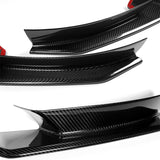 For 2004-2008 Mazda RX8 RX-8 MS-Style Real Carbon Fiber Front Bumper Body Splitter Spoiler Lip 2PCS