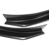 For 2004-2008 Mazda RX8 RX-8 MS-Style Unpainted Matte Black Front Bumper Body Splitter Spoiler Lip 2PCS