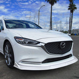 For 2019-2021 Mazda 6 Atenza JDM Painted White Front Bumper Splitter Spoiler Lip 3PCS