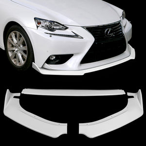 For 2014-2016 Lexus IS Base Painted White Front Bumper Splitter Spoiler Lip 3PCS