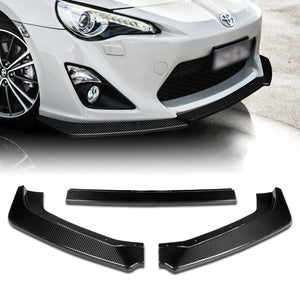 For 2013-2016 Scion FR-S/Toyota 86 CS-Style Real Carbon Fiber Front Bumper Splitter Spoiler Lip 3PCS