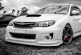 For 2011-2014 Subaru Impreza WRX STi CS2-Style Painted White Front Bumper Splitter Spoiler Lip 3PCS