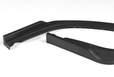 For 2011-2014 Subaru Impreza WRX STi CS2-Style Unpainted Matte Black Front Bumper Splitter Spoiler Lip 3PCS