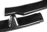 For 2009-2011 BMW E90 4DR Sedan 3-Series Carbon Look Style Front Bumper Splitter Spoiler Lip 3PCS