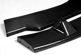 For 2009-2011 BMW E90 4DR Sedan 3-Series Real Carbon Fiber Front Bumper Splitter Spoiler Lip 3PCS