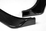 For 2009-2011 BMW E90 4DR Sedan 3-Series Real Carbon Fiber Front Bumper Splitter Spoiler Lip 3PCS