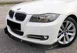 For 2009-2011 BMW E90 4DR Sedan 3-Series Real Carbon Fiber Front Bumper Splitter Spoiler Lip 3PCS