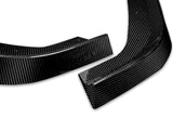 For 2012-2014 Mercedes C-Class W204 Real Carbon Fiber Front Bumper Splitter Spoiler Lip 3PCS