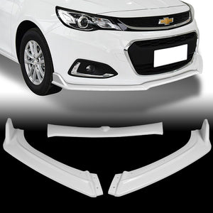 For 2013-2018 Chevrolet Malibu Painted White Front Bumper Splitter Spoiler Lip 3PCS