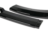 For 2008-2010 Subaru Impreza WRX STi CS2-Style Painted Black Front Bumper Splitter Spoiler Lip 3PCS