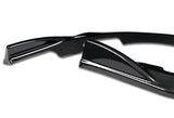 For 2008-2010 Subaru Impreza WRX STi CS2-Style Carbon Look Style Front Bumper Splitter Spoiler Lip 3PCS