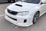 For 2008-2010 Subaru Impreza WRX STi CS2-Style Painted White Front Bumper Splitter Spoiler Lip 3PCS