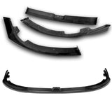 For 2008-2010 Subaru Impreza WRX STi CS2-Style Real Carbon Fiber Front Bumper Splitter Spoiler Lip 3PCS