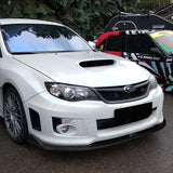 For 2008-2010 Subaru Impreza WRX STi CS2-Style Real Carbon Fiber Front Bumper Splitter Spoiler Lip 3PCS