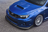 For 2008-2010 Subaru Impreza WRX STi CS2-Style Unpainted Matte Black Front Bumper Splitter Spoiler Lip 3PCS