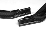 For 2017-2022 Infiniti Q60 Coupe 2DR Real Carbon Fiber Front Bumper Splitter Spoiler Lip 3PCS