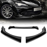 For 2017-2020 Toyota 86 JDM Painted Black CS-Style Front Bumper Body Spoiler Lip