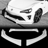 For 2017-2020 Toyota 86 JDM Painted White CS-Style Front Bumper Body Spoiler Lip