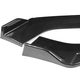 Universal Carbon Painted Configurable of up 3-Different Style Front Bumper Body Splitter Spoiler Lip 4PCS