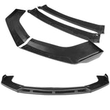 Universal Carbon Painted Configurable of up 3-Different Style Front Bumper Body Splitter Spoiler Lip 4PCS