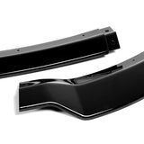 For 2015-2021 Dodge Charger RA-Style Painted Black Front Bumper Splitter Spoiler Lip 3PCS