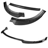 For 2015-2021 Dodge Charger RA-Style Painted Black Front Bumper Splitter Spoiler Lip 3PCS