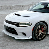 For 2015-2021 Dodge Charger RA-Style Painted White Front Bumper Splitter Spoiler Lip 3PCS