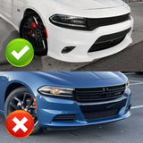 For 2015-2021 Dodge Charger RA-Style Unpainted Matte Black Front Bumper Splitter Spoiler Lip 3PCS