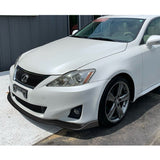 For 2011-2013 Lexus IS250 IS350 Carbon Look Front Bumper Body Splitter Spoiler Lip 3PCS