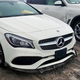 For 2017-2019 Mercedes-Benz CLA250 CLA45 Real Carbon Fiber Front Bumper Body Splitter Spoiler Lip 3PCS