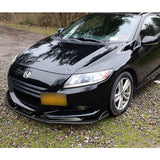 For 2011-2012 Honda CR-Z JP-Style Painted Black Front Bumper Body Splitter Spoiler Lip 3PCS