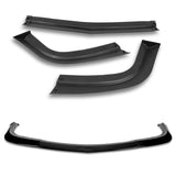 For 2015-2024 Dodge Challenger SXT Painted Black Front Bumper Body Splitter Spoiler Lip 3PCS