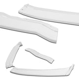 For 2014-2019 Chevrolet Corvette C7 ST-Style Painted White Front Bumper Splitter Spoiler Lip 3PCS