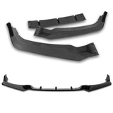 For 2018-2020 Honda Odyssey CK-Style Painted Black Sport Front Bumper Body Splitter Spoiler Lip 3PCS