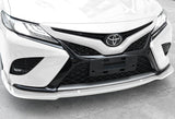 For 2018-2020 Toyota Camry Painted White Front Bumper Body Splitter Spoiler Lip 3PCS