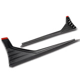 30.6" x 9.5" MP-Type Universal Painted Black Side Skirt Rocker Splitters Diffuser Winglet