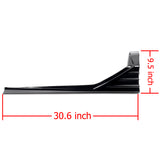 30.6" x 9.5" MP-Type Universal Painted Black Side Skirt Rocker Splitters Diffuser Winglet