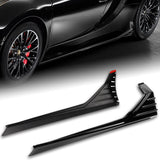 30.6" x 9.5" MP-Type Universal Painted Black Side Skirt Rocker Splitters Diffuser Winglet