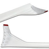 30.6" x 9.5" MP-Type Universal Painted White Side Skirt Rocker Splitters Diffuser Winglet