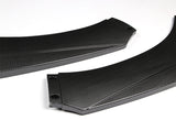 Universal Carbon Look Front Bumper Protector Body Kit Splitter Spoiler Lip 3-PCS