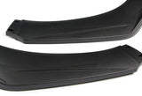 Universal Matte Black Front Bumper Protector Body Kit Splitter Spoiler Lip 3-PCS