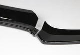 For 2015-2018 Mercedes W205 C-Class Painted Black Front Bumper Body Splitter Spoiler Lip 3PCS