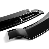 For 2015-2021 Dodge Charger SRT-Style Painted Black Front Bumper Splitter Spoiler Lip 3-PCS