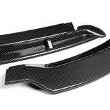 For 2015-2021 Dodge Charger SRT-Style Carbon Look Front Bumper Splitter Spoiler Lip 3-PCS