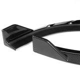 For 2015-2021 Dodge Charger SRT-Style Carbon Look Front Bumper Splitter Spoiler Lip 3-PCS