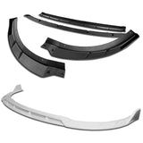 For 2015-2021 Dodge Charger SRT-Style Painted White Front Bumper Splitter Spoiler Lip 3-PCS