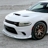 For 2015-2021 Dodge Charger SRT-Style Painted White Front Bumper Splitter Spoiler Lip 3-PCS