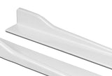 31"x4" Universal Painted White Side Skirt Rocker Splitters Diffuser Winglet Wind