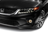 For 2013-2015 Honda Accord Coupe HFP-Style Painted Black Front Bumper Body Splitter Spoiler Lip 2PCS